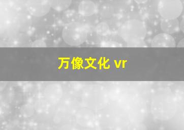 万像文化 vr